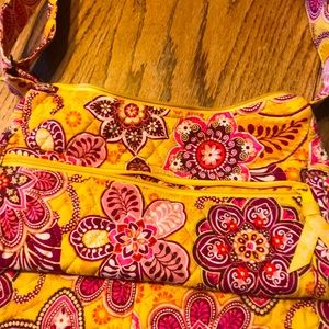 Vera Bradley purse yellow/red